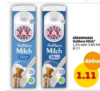 PENNY Bärenmarke haltbare milch Angebot