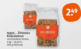 tegut Tegut... feinstes knäckebrot Angebot