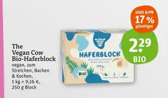 tegut The vegan cow bio-haferblock Angebot