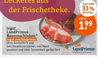 tegut Tegut... landprimus bauernschinken Angebot