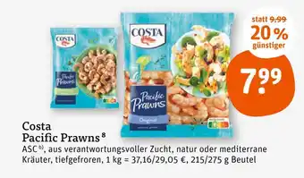tegut Costa pacific prawns Angebot