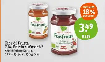 tegut Fior di frutta bio-fruchtaufstrich Angebot