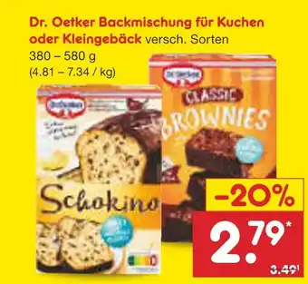 Netto Marken-Discount Dr. oetker backmischung für kuchen oder kleingebäck Angebot