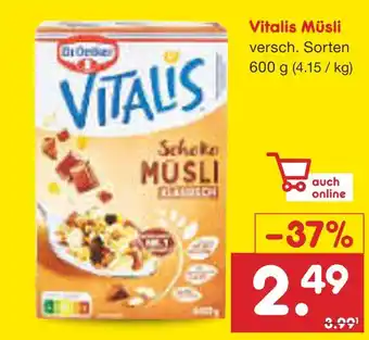 Netto Marken-Discount Dr. oetker vitalis müsli Angebot