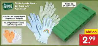 Netto Marken-Discount Gartenhandschuhe, 2er pack oder kniekissen Angebot