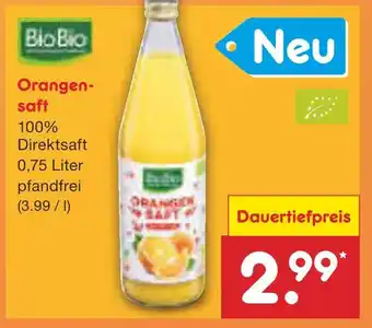 Netto Marken-Discount Biobio orangensaft Angebot