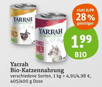 tegut Yarrah bio-katzennahrung Angebot