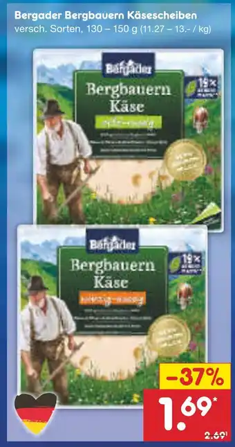 Netto Marken-Discount Bergader bergbauern käsescheiben Angebot