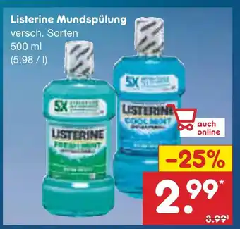 Netto Marken-Discount Listerine mundspülung Angebot