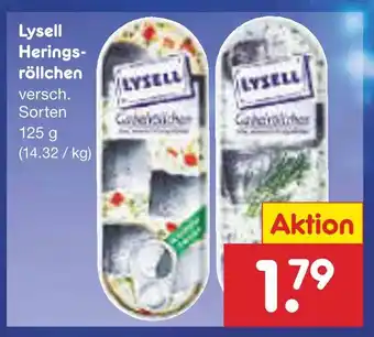 Netto Marken-Discount Lysell heringsröllchen Angebot