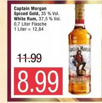 Marktkauf Captain Morgan Spiced Gold, White Rum Angebot