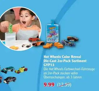 Globus Hot Wheels Color Reveal Die-Cast 2er-Pack Sortiment GYP13 Angebot