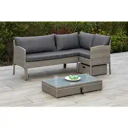 Hagebau MERXX Gartenmöbelset Viletta, Metall/Kunststoff, 3-teilig - grau Angebot