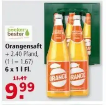 Multi Markt Orangensaft 6 x 1 l Fl. Angebot