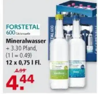 Multi Markt Mineralwasser 12 x 0,75 l Fl. Angebot