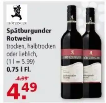 Multi Markt Spatburgunder Rotwein 0,75 l Fl. Angebot