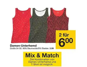 Zeeman Damen Unterhemd Angebot