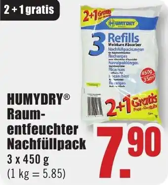 B1 Discount Baumarkt HUMYDRY Raumentfeuchter Nachfüllpack Angebot