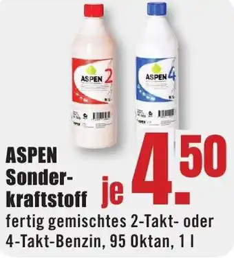 B1 Discount Baumarkt ASPEN Sonderkraftstoff Angebot