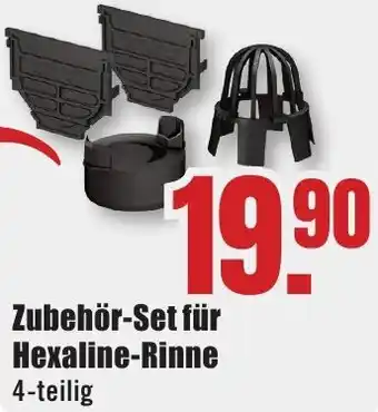 B1 Discount Baumarkt Zubehör-Set für Hexaline-Rinne Angebot