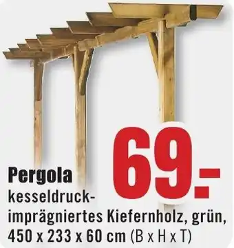 B1 Discount Baumarkt Pergola Angebot