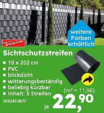 Globus Baumarkt Sichtschutzstreifen Angebot