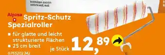 Globus Baumarkt Alpina Spritz-Schutz Spezialroller Angebot
