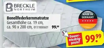 ROLLER Bonellfederkernmatratze Angebot