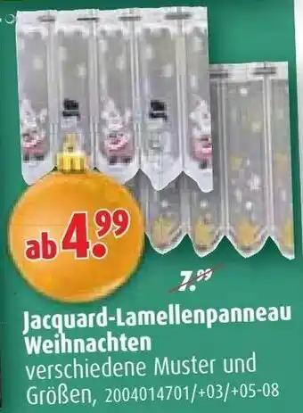 ROLLER Jacquard Lamellenpanneau Weihnachten Angebot