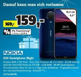 Conrad Nokia G20 Smartphone Night Angebot