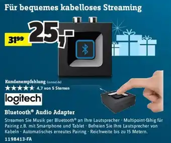 Conrad Logitech Bluetooth Audio Adapter Angebot