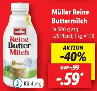 Lidl Müller Reine Buttermilch Angebot
