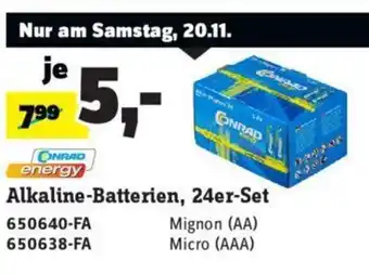 Conrad Alkaline Batterien 24er Set Angebot