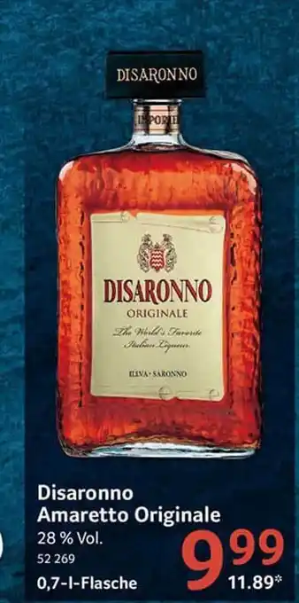 Selgros Disaronno Amaretto Originale 0,7L Angebot