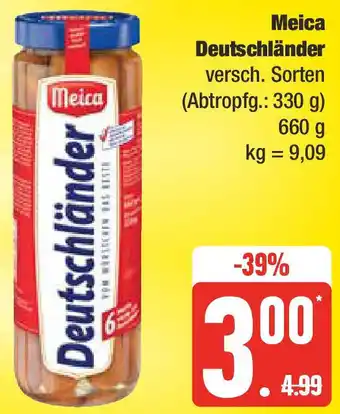Edeka Meica Deutschländer Angebot