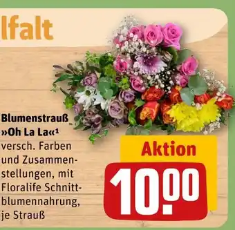 REWE Blumenstrauß oh la la Angebot