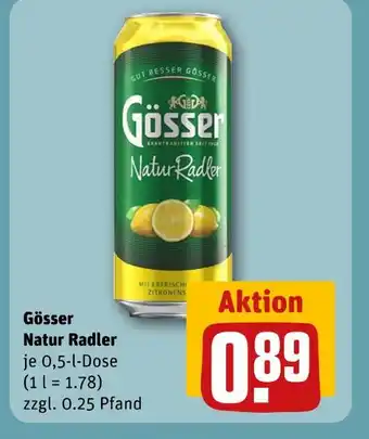 REWE Gösser natur radler Angebot