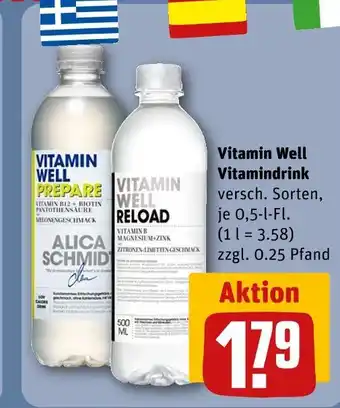 REWE Vitamin well vitamindrink Angebot