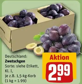 REWE Zwetschgen Angebot
