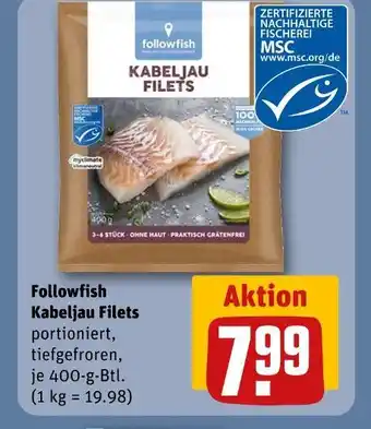 REWE Followfish kabeljau filets Angebot