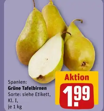 REWE Grüne tafelbirnen Angebot