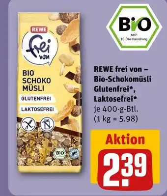 REWE Rewe frei von bio-schokomüsli Angebot