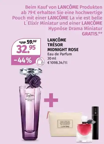 Müller Lancôme trésor midnight rose eau de parfum Angebot