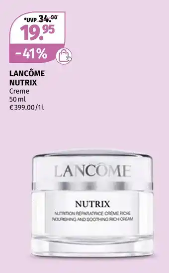 Müller Lancôme nutrix creme Angebot