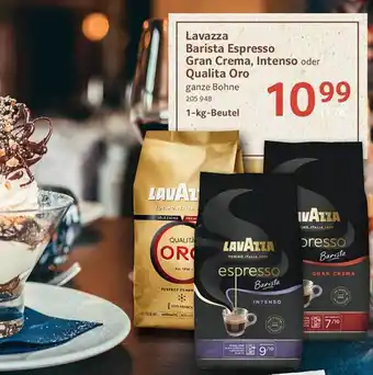 Selgros Lavazza Barista Espresso Gran Crema, Intenso Oder Qualita Oro 1kg Beutel Angebot