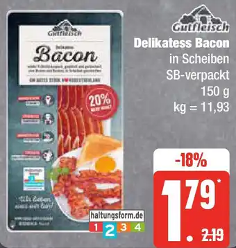 Edeka Gutfleisch Delikatess Bacon Angebot