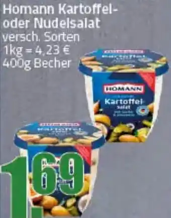 Ihr Frischmarkt Homann Kartoffel oder Nudelsalat Angebot