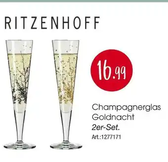 Zurbrüggen Ritzenhoff champagnerglas goldnacht Angebot