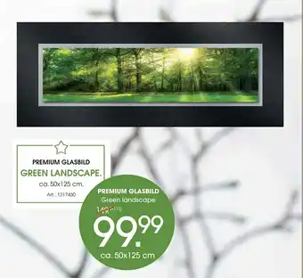 Zurbrüggen Premium glasbild green landscape Angebot