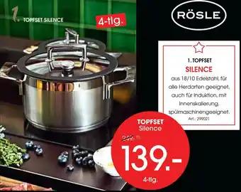 Zurbrüggen Rösle topfset Angebot